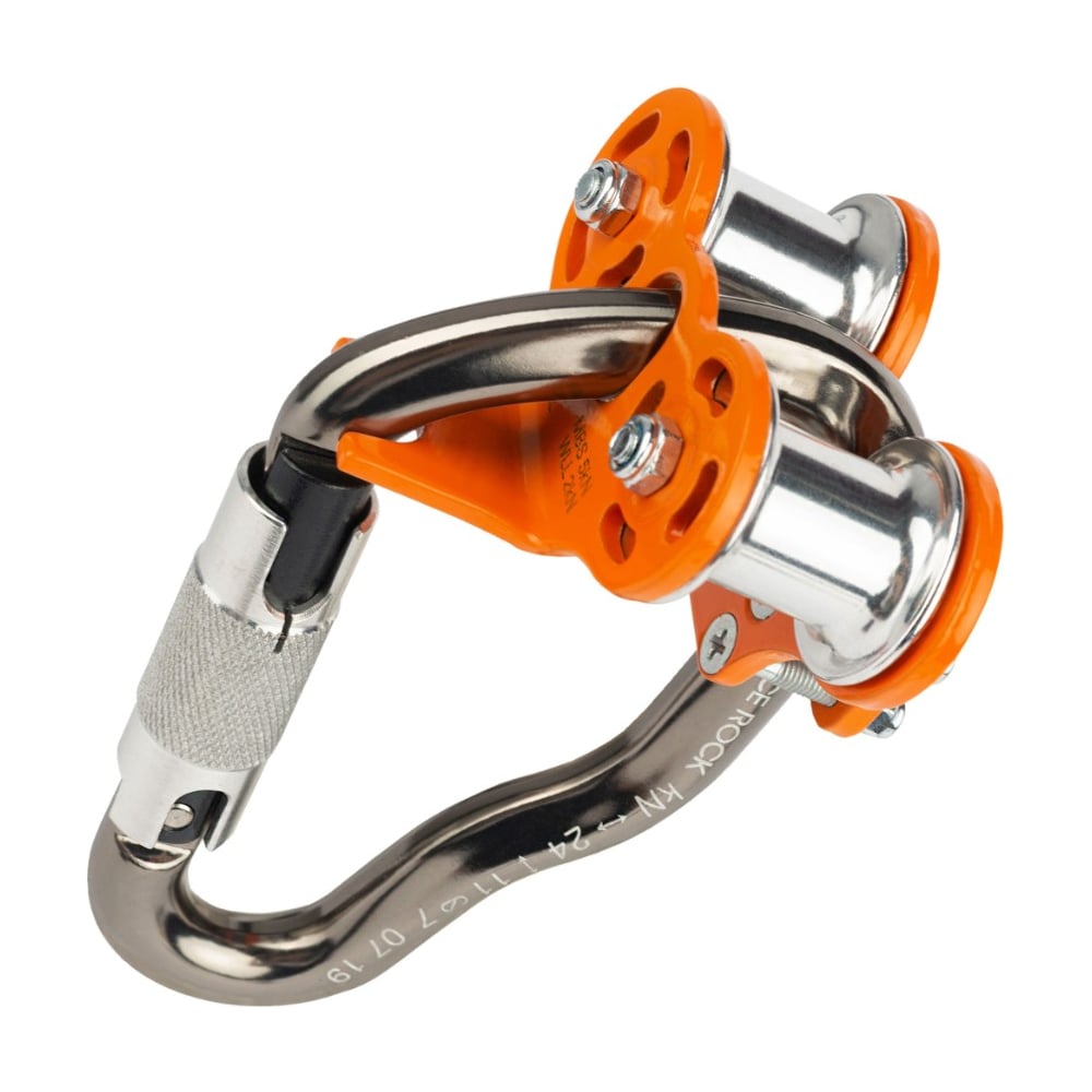 Изображение товара Ролик Трек Vertical с карабином Гусь автомат IR 0234-3 оранжевый