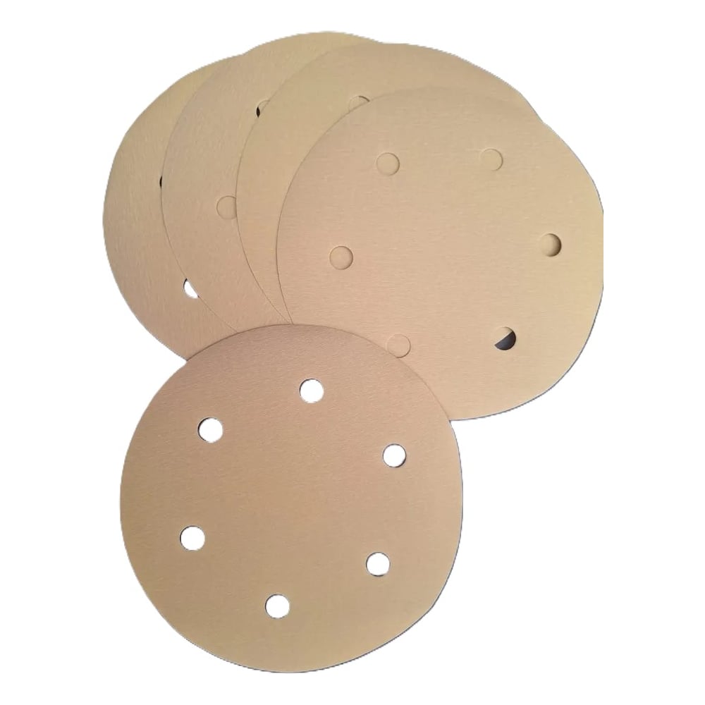 Изображение товара Шлифовальные круги Vitatools 225 мм P120 6 отверстий 5 шт желтые