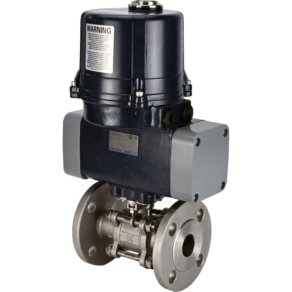 Изображение товара Кран шаровой DN.ru КШФПТ 304.180 Ду80 Ру25 с электроприводом