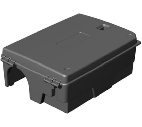 Изображение товара Контейнер для применения (раскладки) родентицидов INTERFIX оснащен замками, системой крепления приманки, возможна фиксация к полу и стене 427