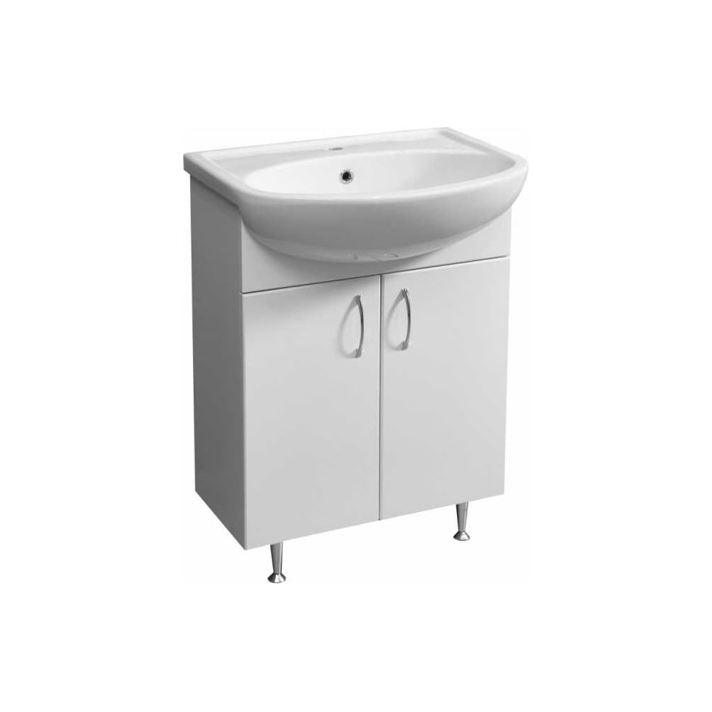 Изображение товара Тумба Stella Polar Концепт 60 ЭКО для ванной и туалета белый классика