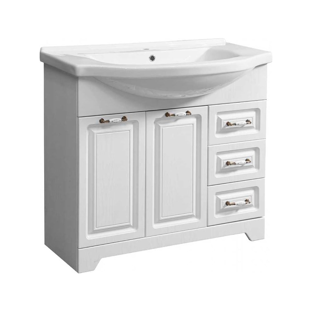 Изображение товара Тумба Stella Polar Кармела 85, ольха белая, Элеганс 85 SP-00001150