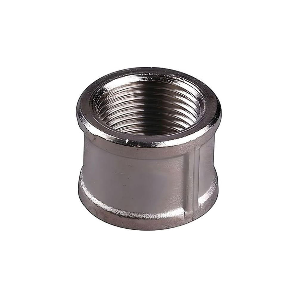 Изображение товара Муфта никелированная ViEiR, 1/2-1/2, латунь, внутренний резьба, 2 шт