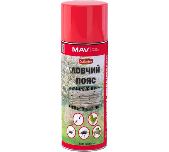 Изображение товара Ловушка для тараканов и садовых вредителей MAV Ловчий пояс, аэрозоль, 520 мл 382891