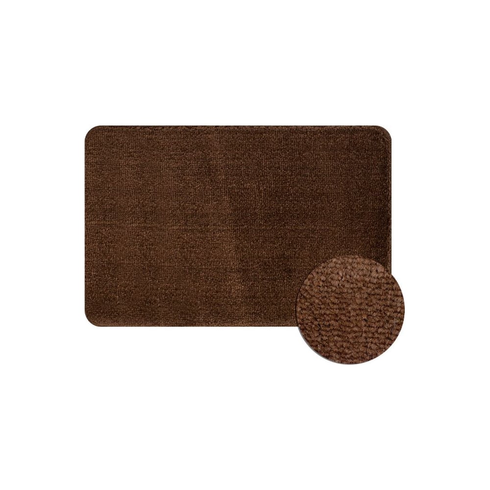 Изображение товара Коврик в ванную САНАКС RUNNER 184 одинарный коричневый 400х600 мм полиэстер латекс