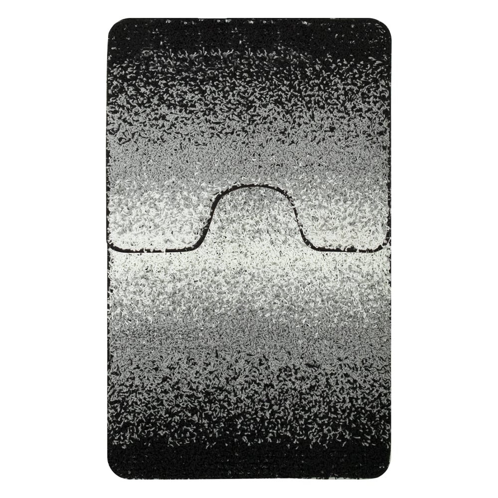 Изображение товара Коврик в ванную Санакс SHAGGY двойной черный набор 2 шт 60х100 и 50х60 см