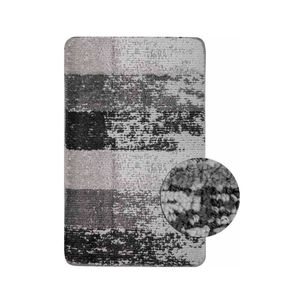 Изображение товара Коврик в ванную SANAX SILVER одинарный 50х80 см черная зебра полиэстер