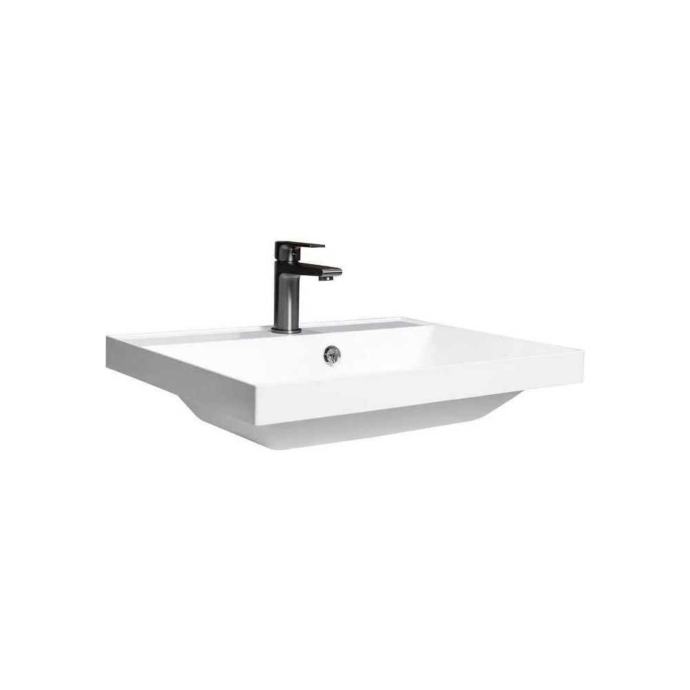 Изображение товара Раковина Stella Polar Азур 60 Сл из искусственного камня белая, накладная, современный дизайн