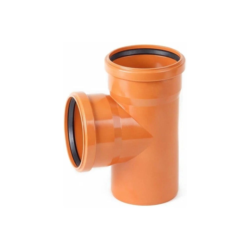 Изображение товара Тройник ПВХ рыжий для наружной канализации ViEiR Ф160x160x90 ARN2229