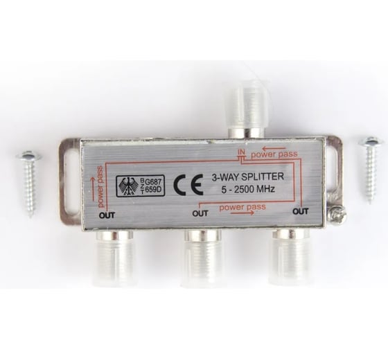 Изображение товара Сплиттер Pro Legend на 3 направления 5-2500 мгц PL1106-2500
