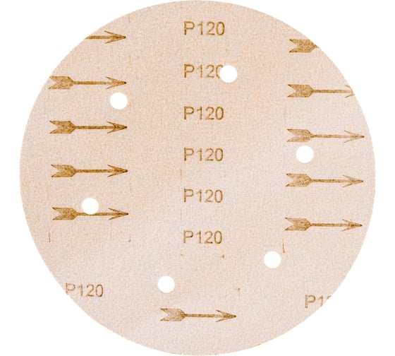 Изображение товара Круг шлифовальный на липучке Giraffe GOLD (225 мм; 6 отверстий; Р120) ABRAFORM AF-GG6-120