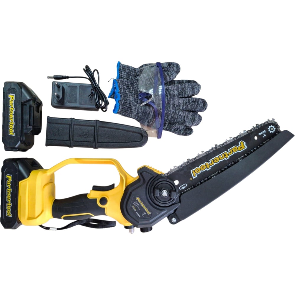 Изображение товара Бесщеточная аккумуляторная цепная пила PARTNERTOOL PBC-2008SET