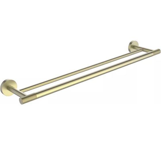 Изображение товара Полотенцедержатель двойной настенный ViEir нержавеющая сталь, цвет матовое золото, V5518-S