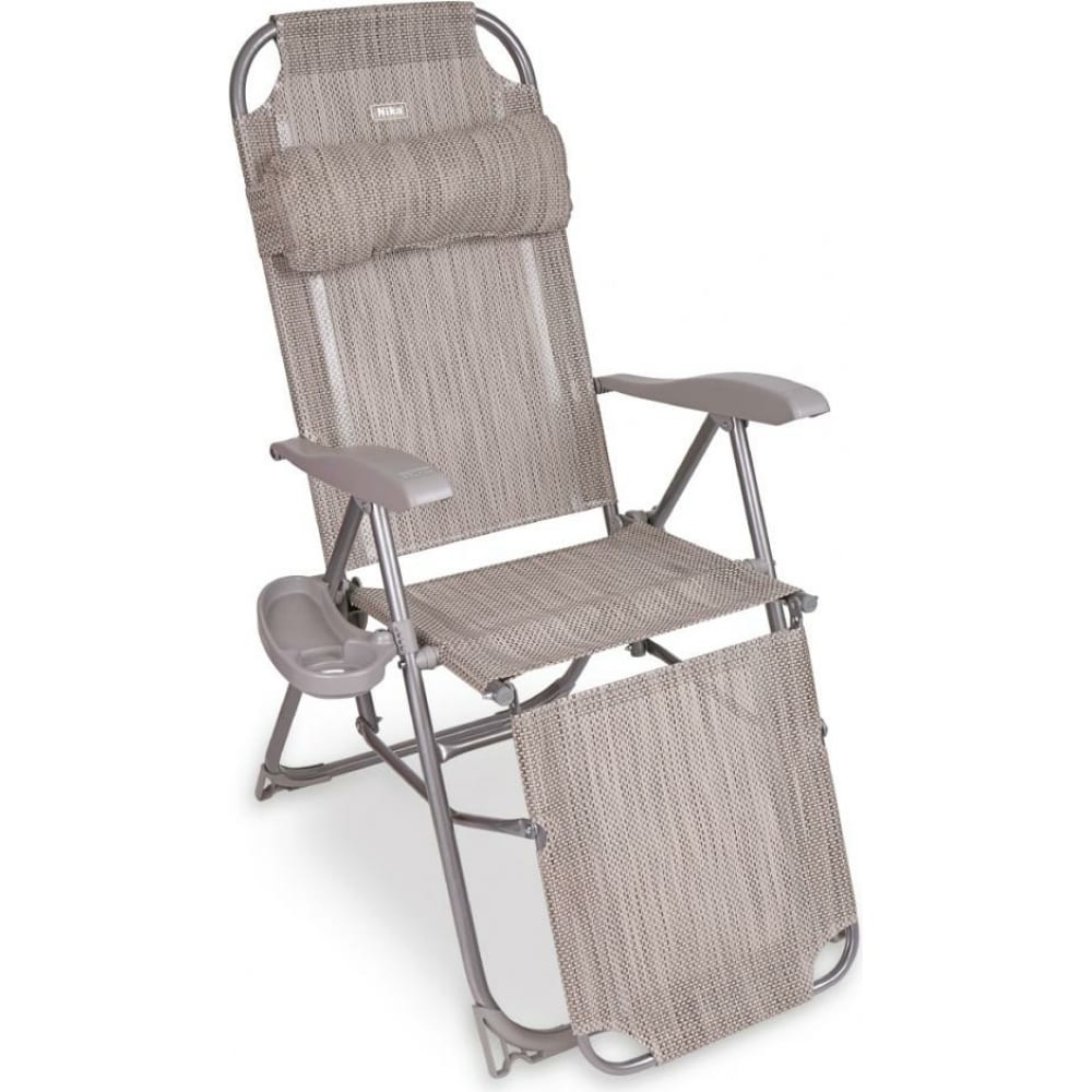 Складное кресло-шезлонг Nika кресло садовое складное zagorod k 901 46x87 9x31 5 см металл ткань серый
