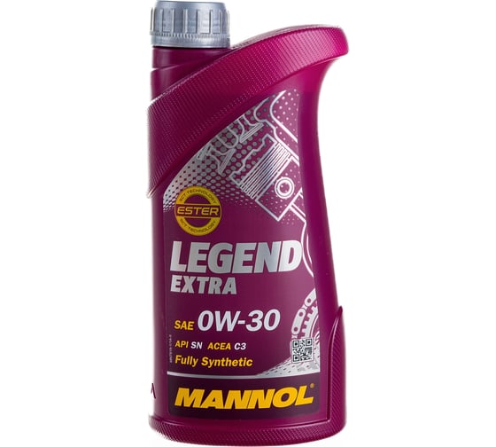 Изображение товара Синтетическое моторное масло MANNOL LEGEND EXTRA 0W30, 1л 79191