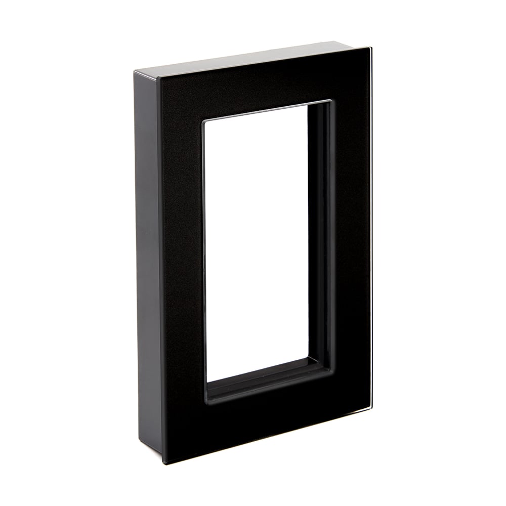Горизонтальная двухместная рамка STEKKER, цвет черный GFR00-7012-05 39571 Катрин - фото 1