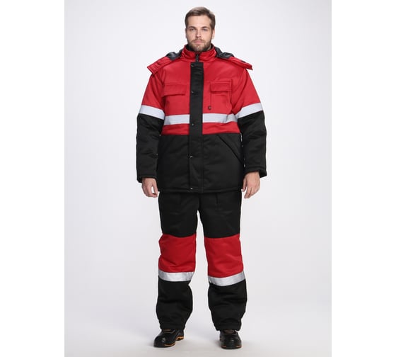 Изображение товара Зимний костюм Факел Профи-Норд черный/красный, р. 48-50; 170-176 87480132.003