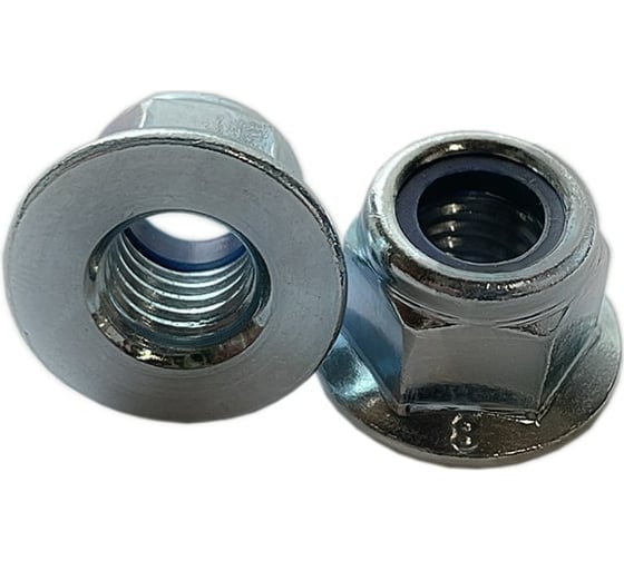 Изображение товара Самоконтрящаяся гайка с фланцем ZAMETAL нейлон М 8 8.0 DIN 6926 оц. уп. 1000 шт ZA518552