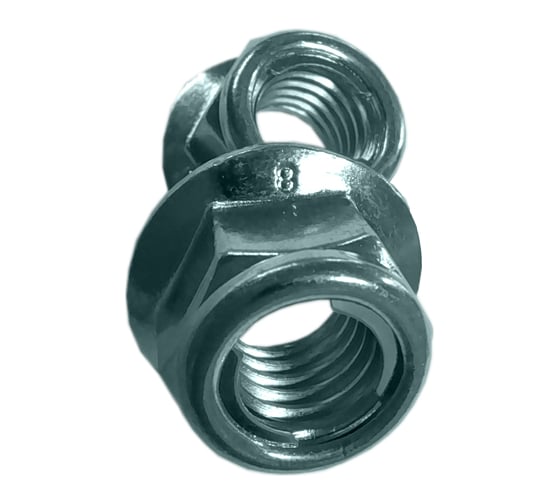 Изображение товара Самоконтрящаяся гайка с фланцем ZAMETAL цельнометал. М10 8.0 DIN 6927 оц. уп. 500 шт ZA518613