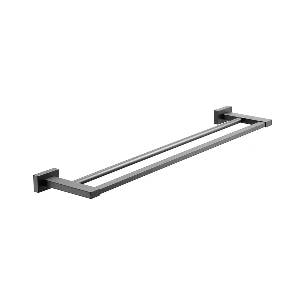 Изображение товара Полотенцедержатель двойной настенный ViEir нержавеющая сталь графит V5018-G