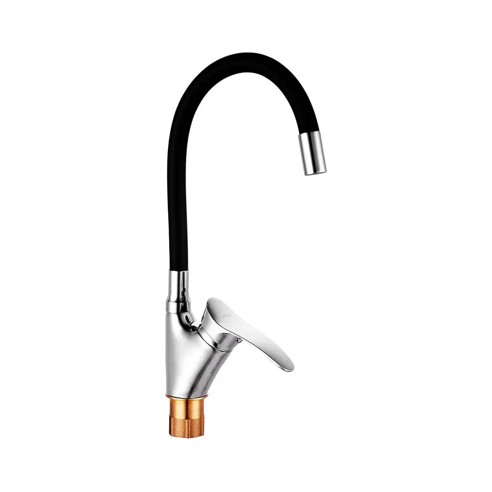 Изображение товара Смеситель для кухни однорычажный ViEiR с гибким изливом черный