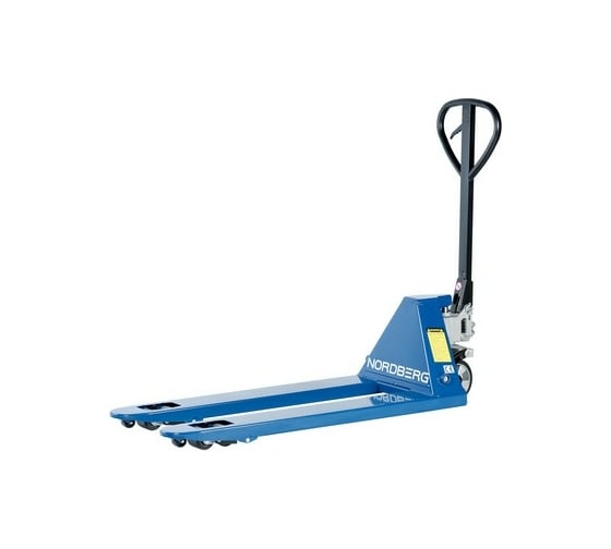 Изображение товара Складская гидравлическая тележка NORDBERG 3 т, с резиновыми колесами (прослеживаемая) N3902-30R