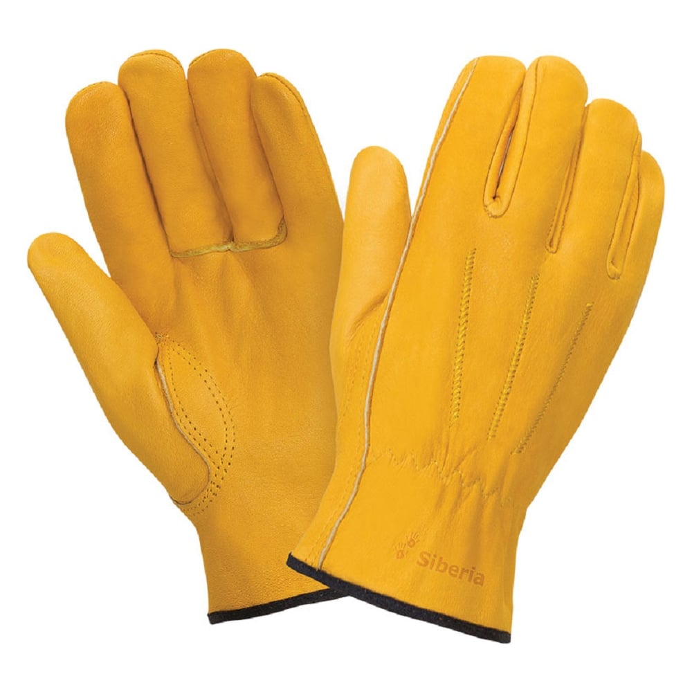 Изображение товара Кожаные перчатки СПЕЦСНАБ 0140, защитные, жёлтые, размер 9,5