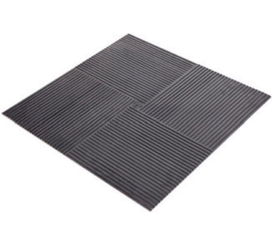 Изображение товара Коврик диэлектрический ОФИСМАГ 50х50см, защита от поражения током свыше 1000В, ГОСТ 4997-75, АЗРИ, ш/к 505503 701012