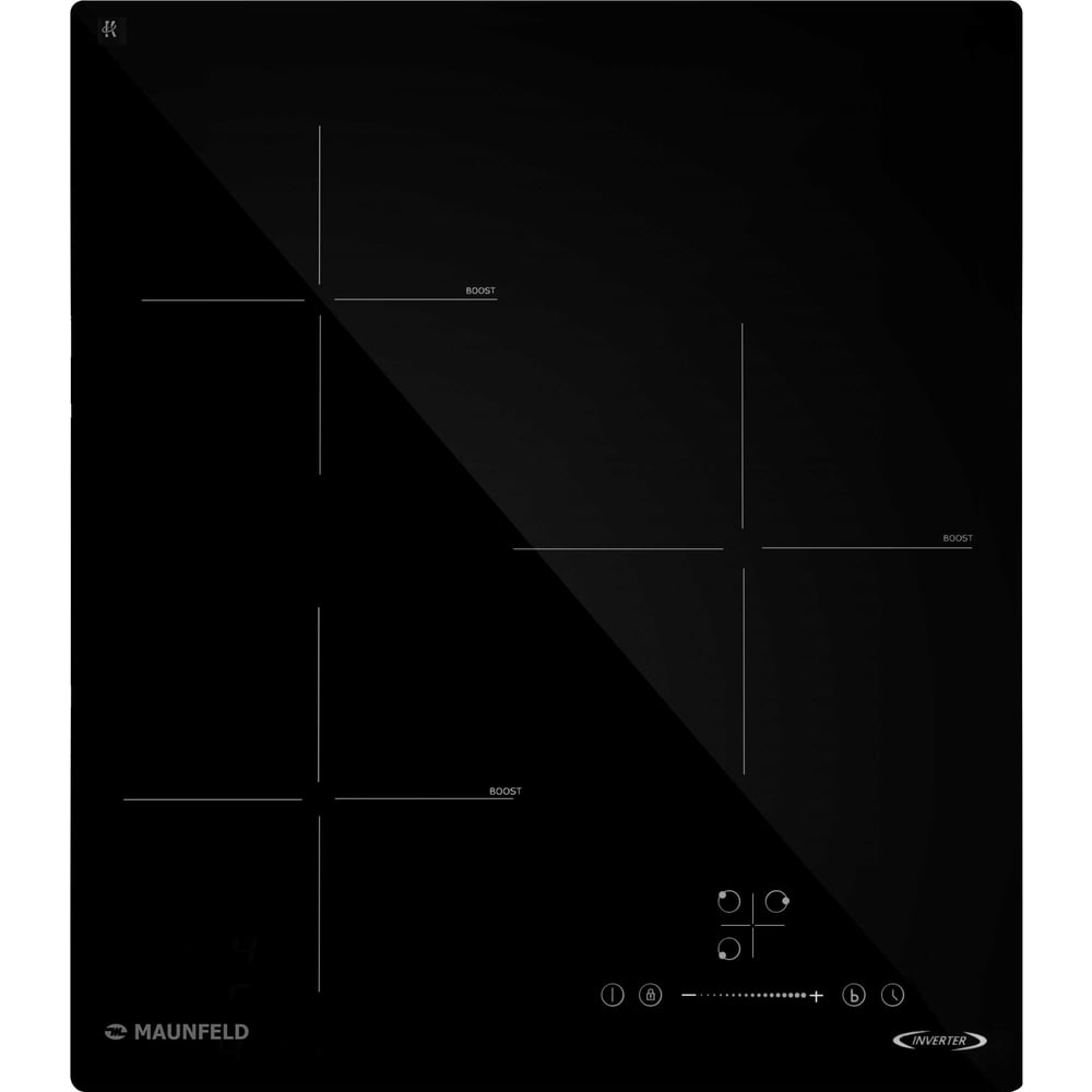 Изображение товара Индукционная варочная панель MAUNFELD AVI4535SBK с 3 конфорками и таймером