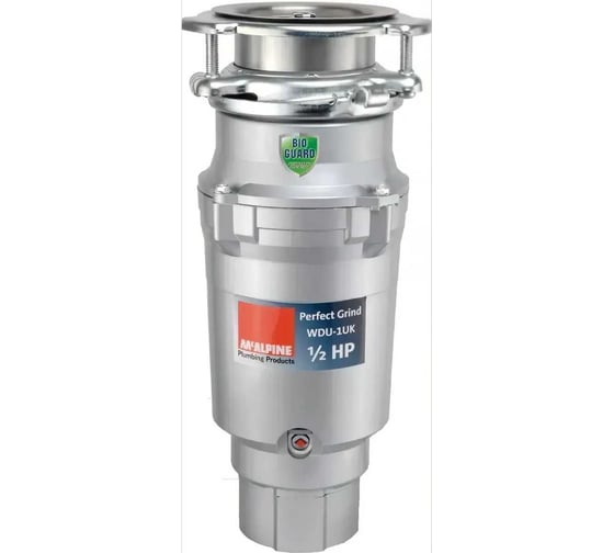 Изображение товара Измельчитель пищевых отходов McALPINE 375 Вт (1/2 л.с.), 2500 об/мин. WDU-1ASEU