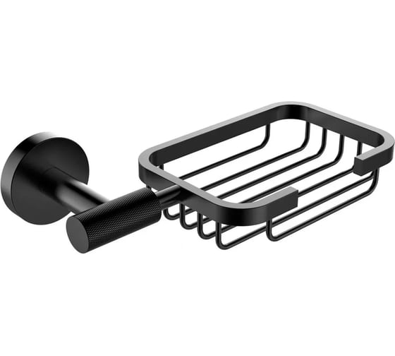 Изображение товара Мыльница VIEIR настенная решетчатая, нержавеющая сталь, черный, V5504-C