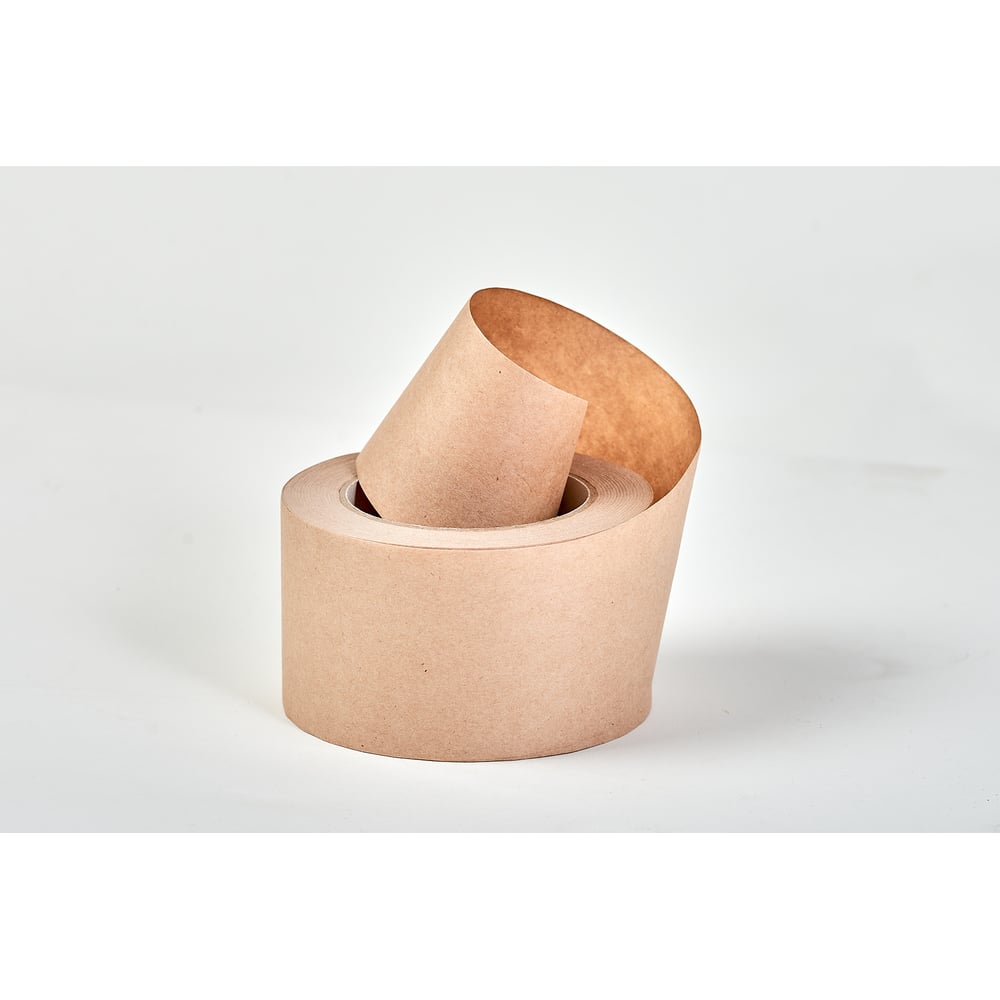 Изображение товара Упаковочная крафт-лента БумАльтернатива SafeLenta 50ммх50м активируемая водой антикражная