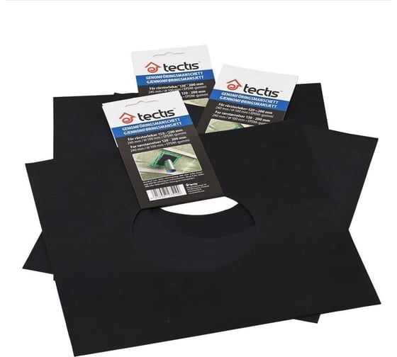 Изображение товара Уплотнительный фланец Tectis D75 для трубы 90-120 мм для герметичного соединения круговой врезки 07505