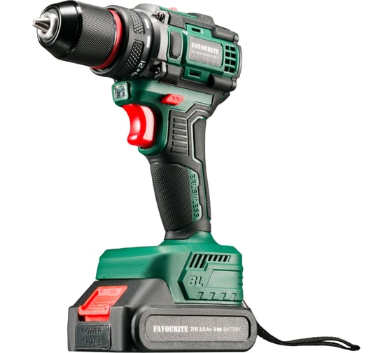 Изображение товара Дрель-шуруповёрт аккумуляторный FAVOURITE DC NB21 PROMO SET Li-ion, 21В, бесщёточн. 121158221