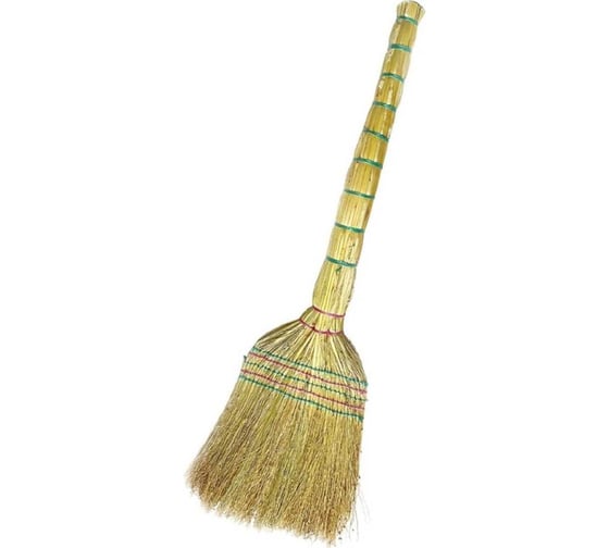 Изображение товара Веник сорго IMPERA 4-х лучевой, 5-и прошивной, упаковка 50 штук 700109