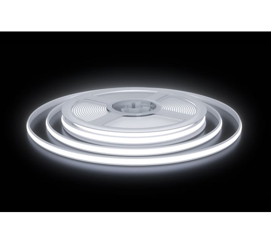 Изображение товара Светодиодная лента Apeyron Free Cut 24В, 10 Вт/м, 600 лм/м, 6500К, COB, 528д/м, IP67, 5м, подложка 8 00-409