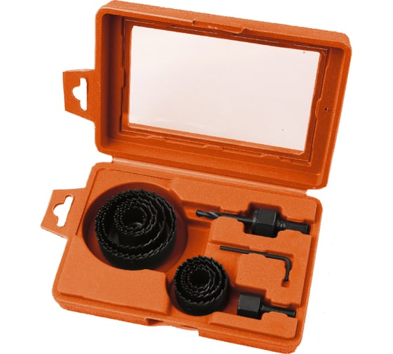 Изображение товара Набор кольцевых пил по дереву 13 предметов Bohrer 35301300