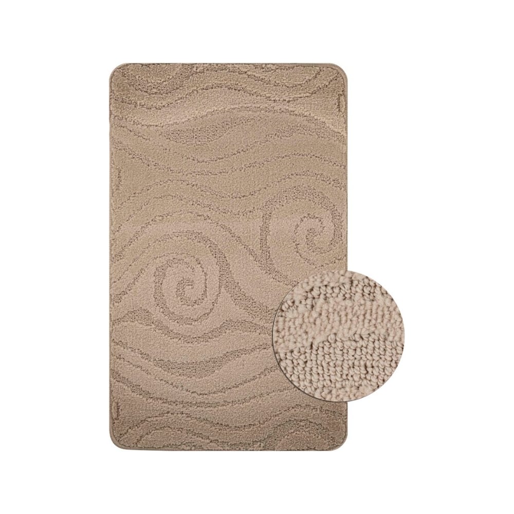 Изображение товара Коврик в ванную САНАКС CLASSIC UNI 202018 55x90 см полиэстер латекс бежевый