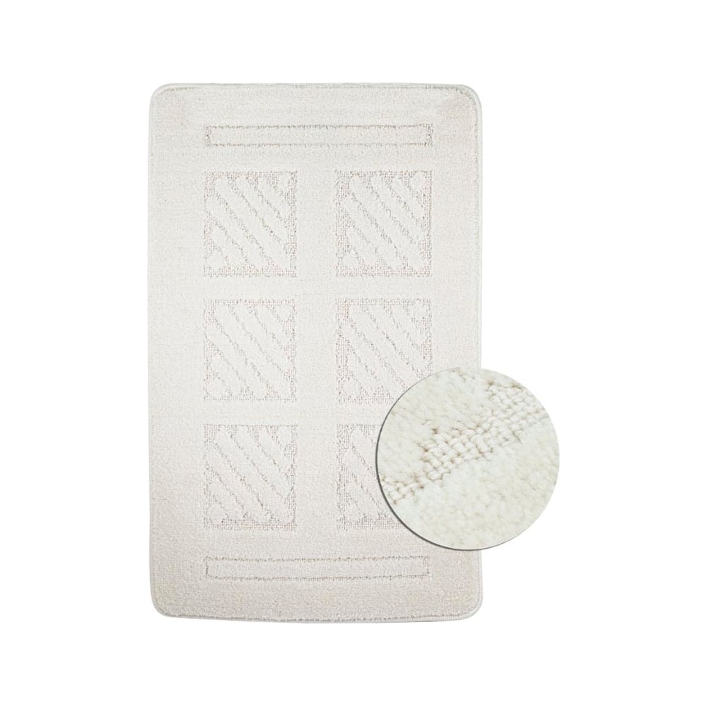 Изображение товара Коврик в ванную БЕЖЕВЫЙ 55х90 см САНАКС CLASSIC UNI КВАДРАТЫ