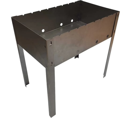 Изображение товара Разборный мангал Петромаш 50x30x45 см, сталь 0.8 мм 61562