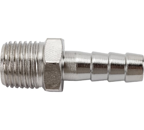 Изображение товара Штуцер елочка 8 мм - наружная резьба 1/4" Pegas pneumatic 4002