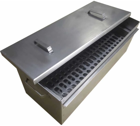 Изображение товара Трехуровневая коптильня Петромаш 65x25x23 см, сталь 1.2 мм, поддон 57584