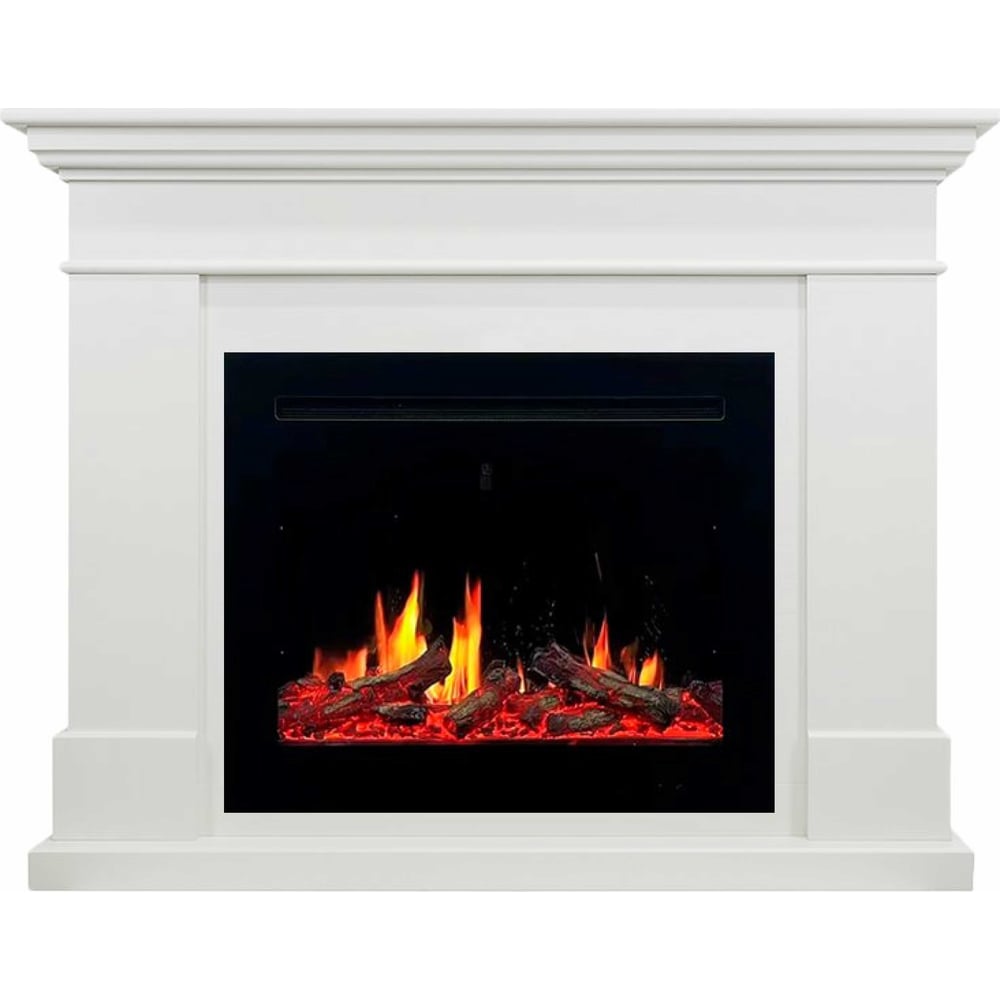 Изображение товара Электрокамин Royal Flame California 5DVART25 белый с эффектом живого огня и дистанционным управлени