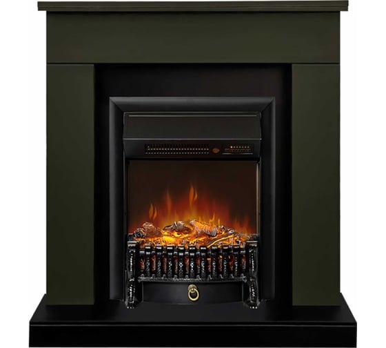 Изображение товара Каминокомплект Royal Flame BERGEN STD SFT под классику (темная олива) разборный портал и Fobos FXM Black RC электрокамин 64952733