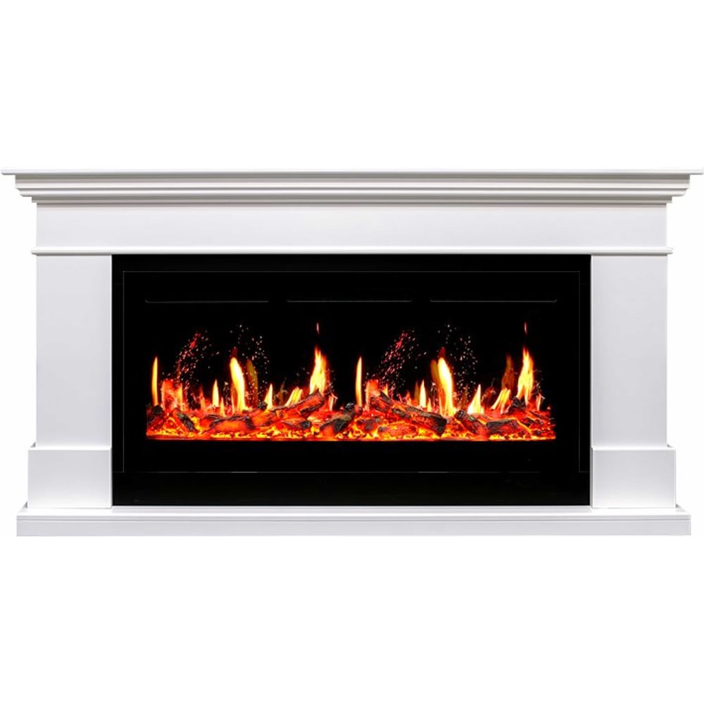 Изображение товара Электрокамин Royal Flame California под Vis42/5DVart 40 Белый с эффектом живого огня