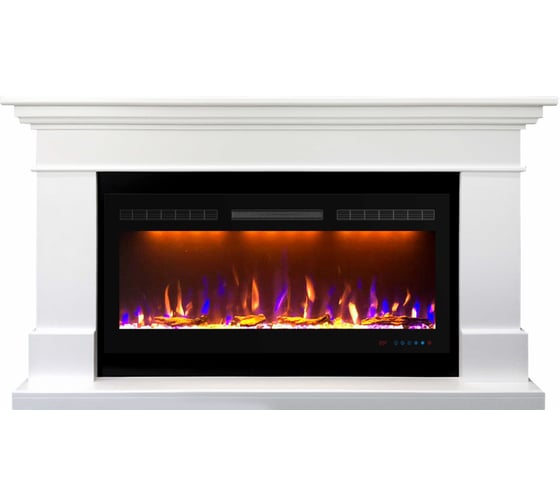 Изображение товара Каминокомплект Royal Flame California под Vis42/5DVart 40/Crystal 40 белый портал и Crystal 40RF электрокамин 64955948