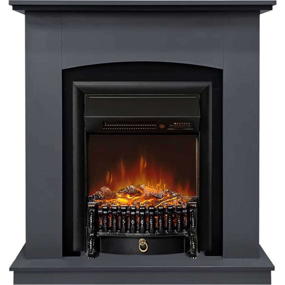 Изображение товара Электрокамин с эффектом живого огня и классическим стилем Royal Flame + Fobos FXM Black RC