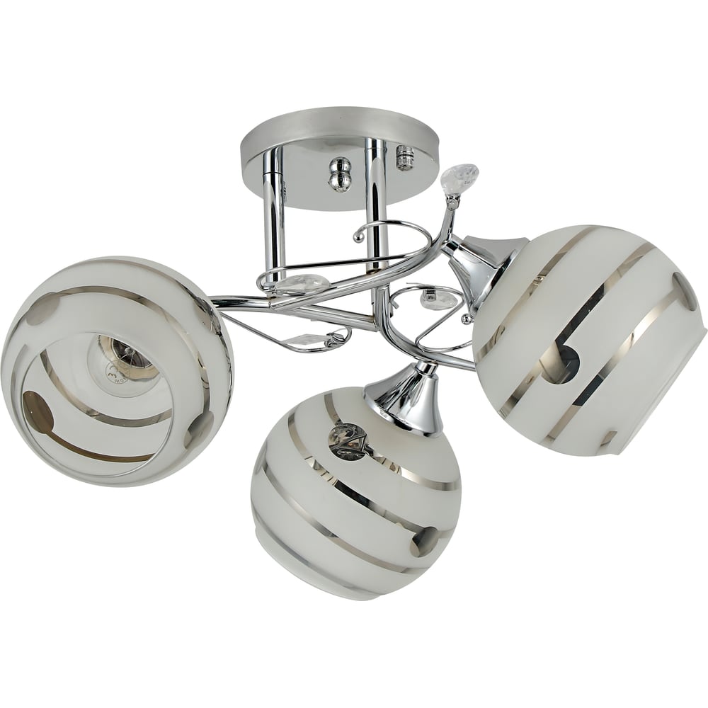 Изображение товара Люстра Schaffner Bina 4625-3 хром с 3 лампами по 40 Вт