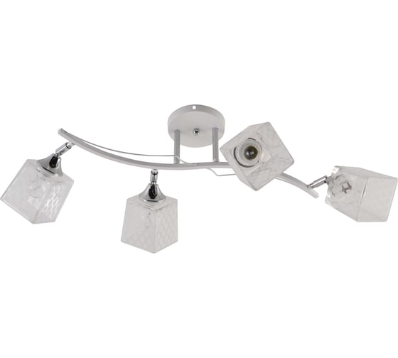 Изображение товара Люстра Schaffner Mantel 4440-4, цвет белый/хром, 240 Вт Mantel 4440-4 WH+CR