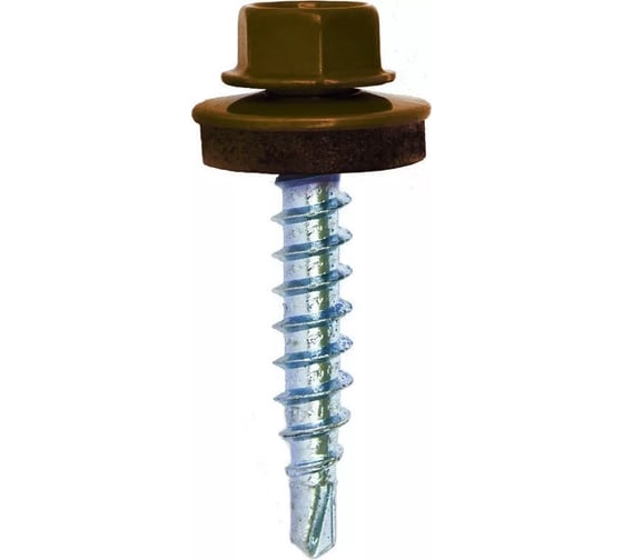 Изображение товара Кровельный саморез Bohrer ПРОМ 4,8x29, RAL 8017 шоколад, 4500 шт. SKRAL-4,8х29 RAL8017